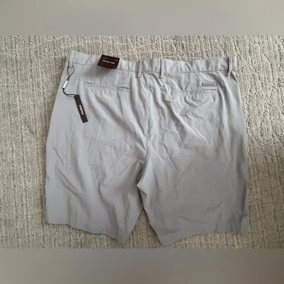 Michael Kors Light Gray Flat Front Shorts - Picture 3 of 5